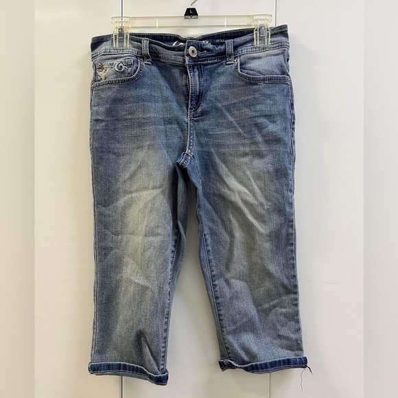 Good Condition INK Denim Capri Jeans with Pockets - Picture 1 of 4